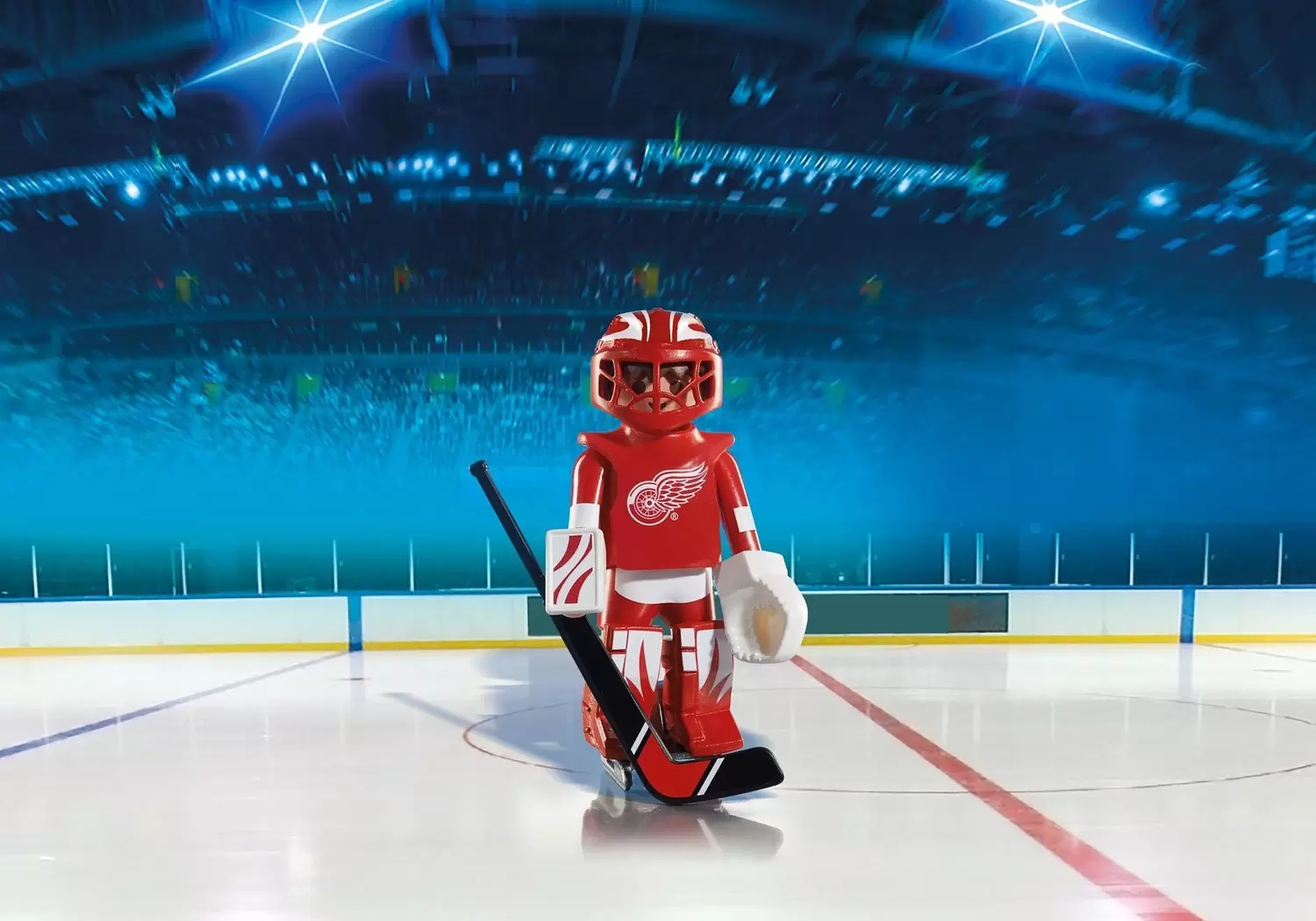 Playmobil Hockey sur Glace - NHL - NHL Detroit Red Wings : Gardien