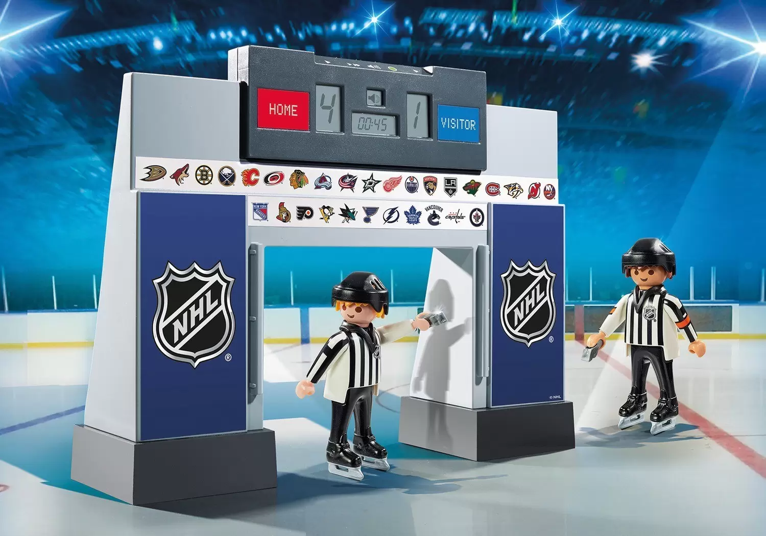 Playmobil Hockey sur Glace - NHL - NHL Score Clock with 2 Referees