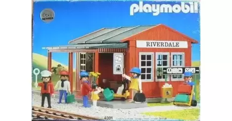 Playmobil Vintage 4301 Riverdale Train Station Western Corner Connector 