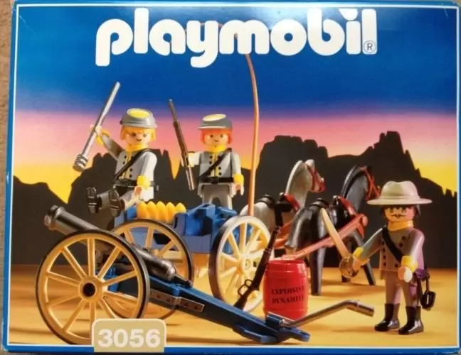 Playmobil Far West - Artillerie de confédérés