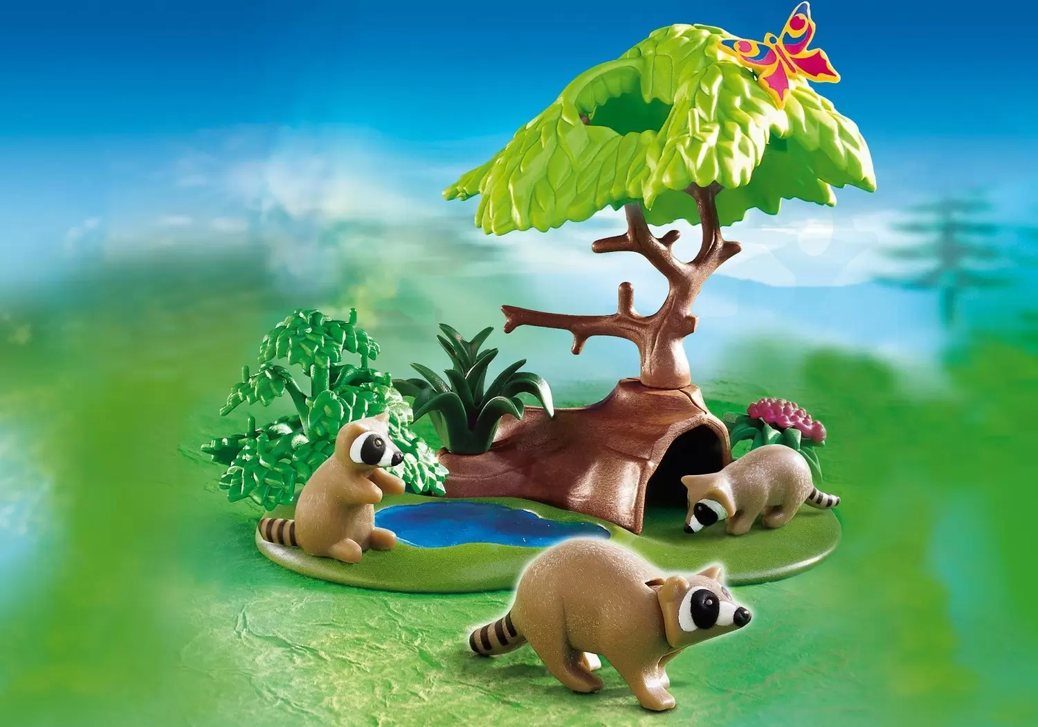 Playmobil Animaux - Famille de ratons laveurs