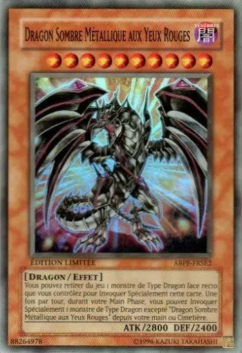 Puissance Absolue ABPF - Dragon Sombre Métallique aux Yeux Rouges