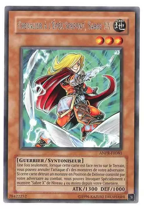 Ancienne Prophétie ANPR - Chevalier à l\'Epée Serpent, Sabre XX