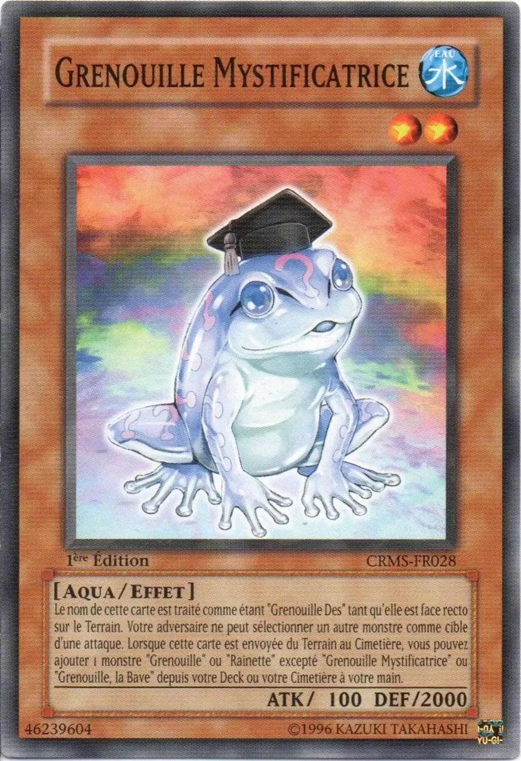 La Crise Ecarlate CRMS - Grenouille Mystificatrice