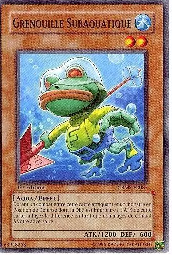 La Crise Ecarlate CRMS - Grenouille Subaquatique