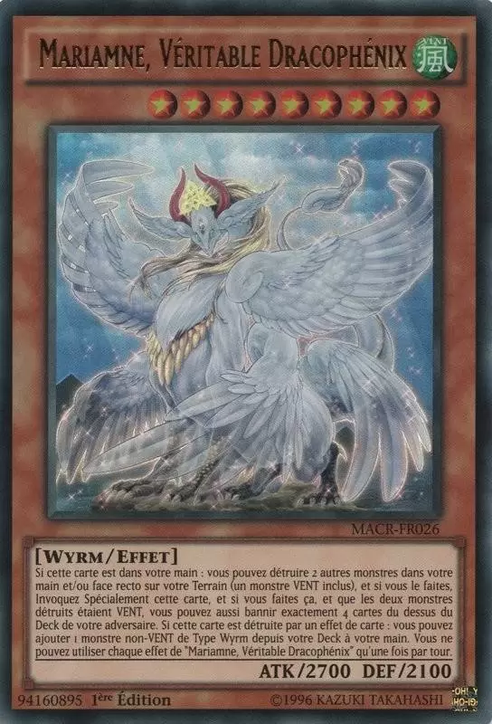 La Crise Maximale MACR - Mariamne, Véritable Dracophénix