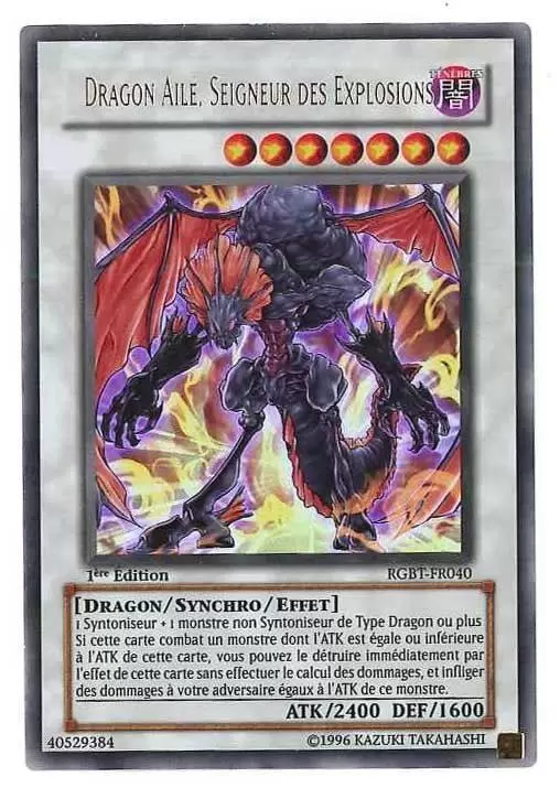 Rage des Guerriers RGBT - Dragon Ailé, Seigneur des Explosions