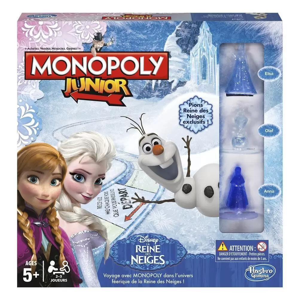 Monopoly Kids - Monopoly Junior La Reine des Neiges
