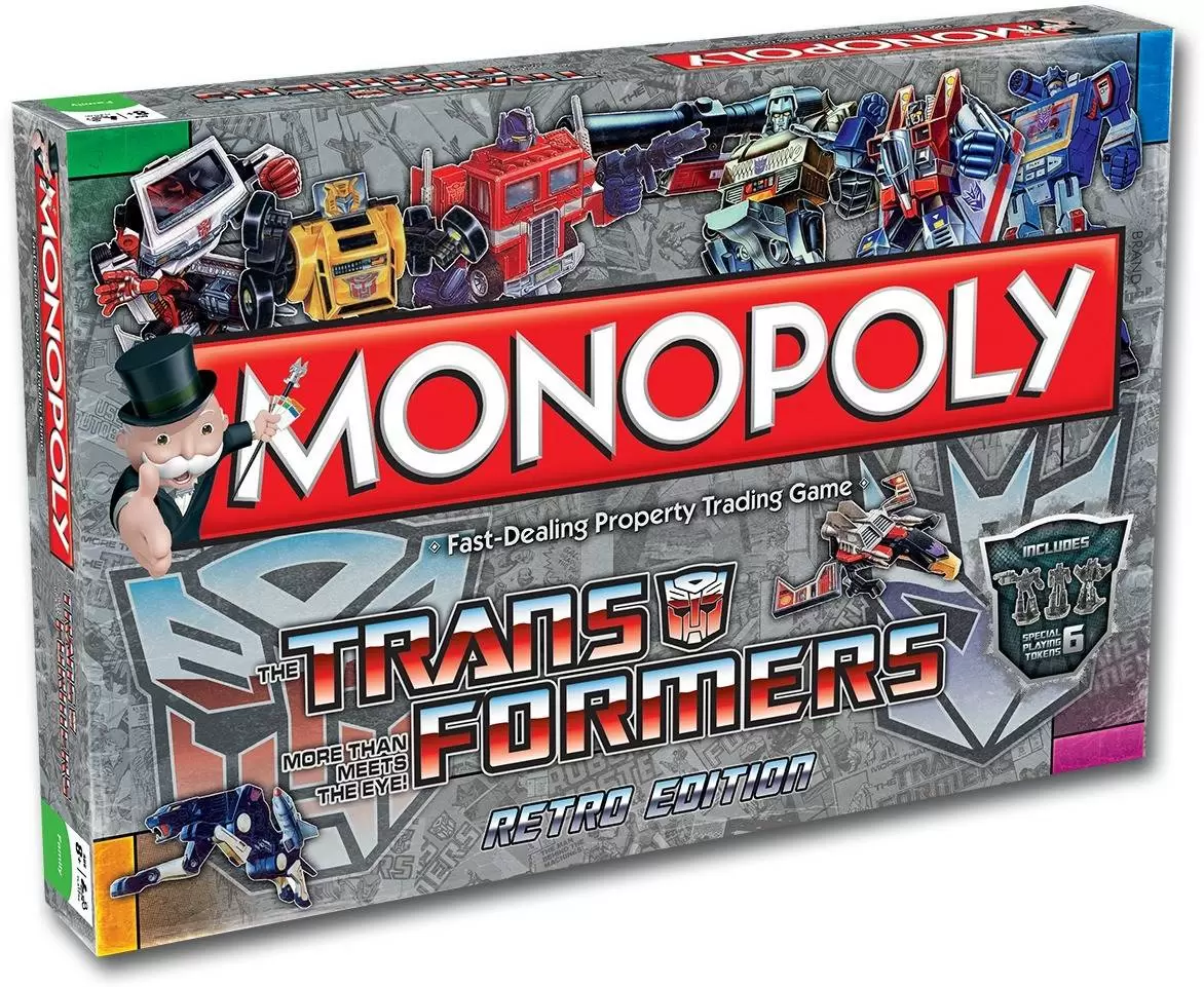 Monopoly Movies & TV Series - Monopoly Transformers (Retro Edition)