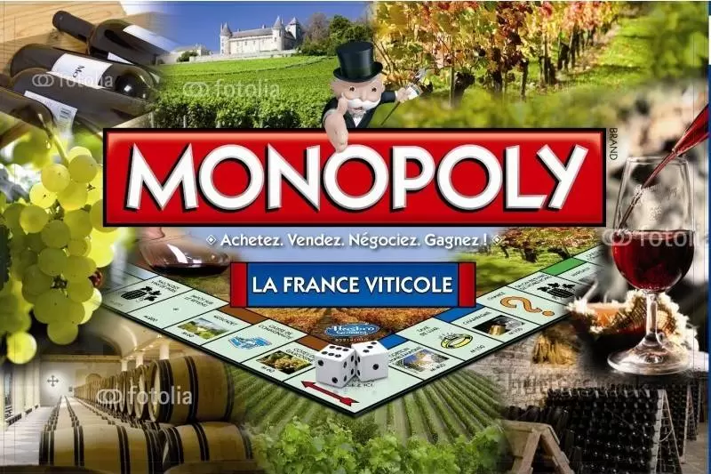 Monopoly des Régions & villes - Monopoly France Viticole