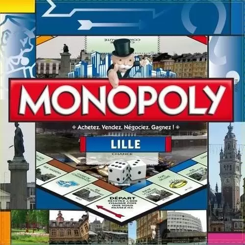 Monopoly des Régions & villes - Monopoly Lille (Edition 2013)
