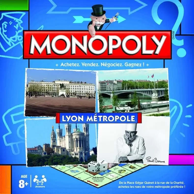 Monopoly des Régions & villes - Monopoly Lyon Métropole