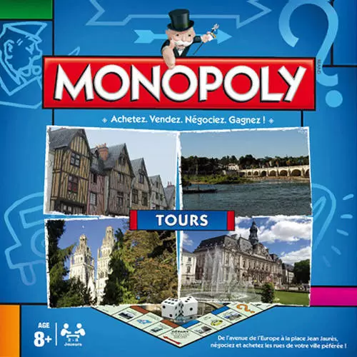 Monopoly des Régions & villes - Monopoly Tours (Edition 2016)
