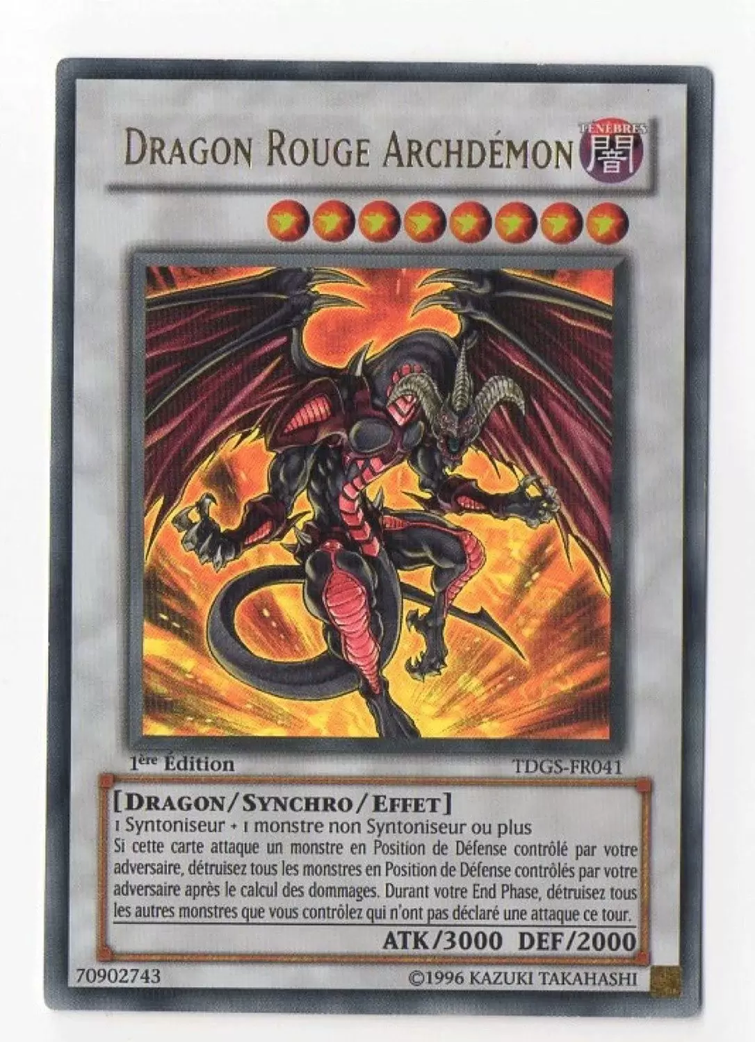 La Genèse du Duelliste TDGS - Dragon Rouge Archdémon