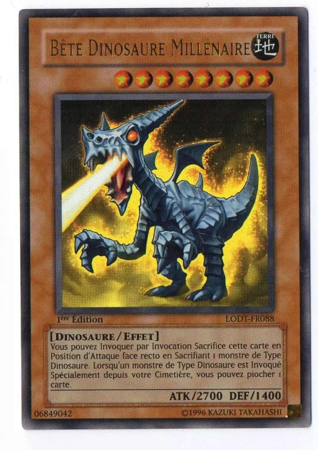 Lumière de la Destruction LODT - Bête Dinosaure Millénaire