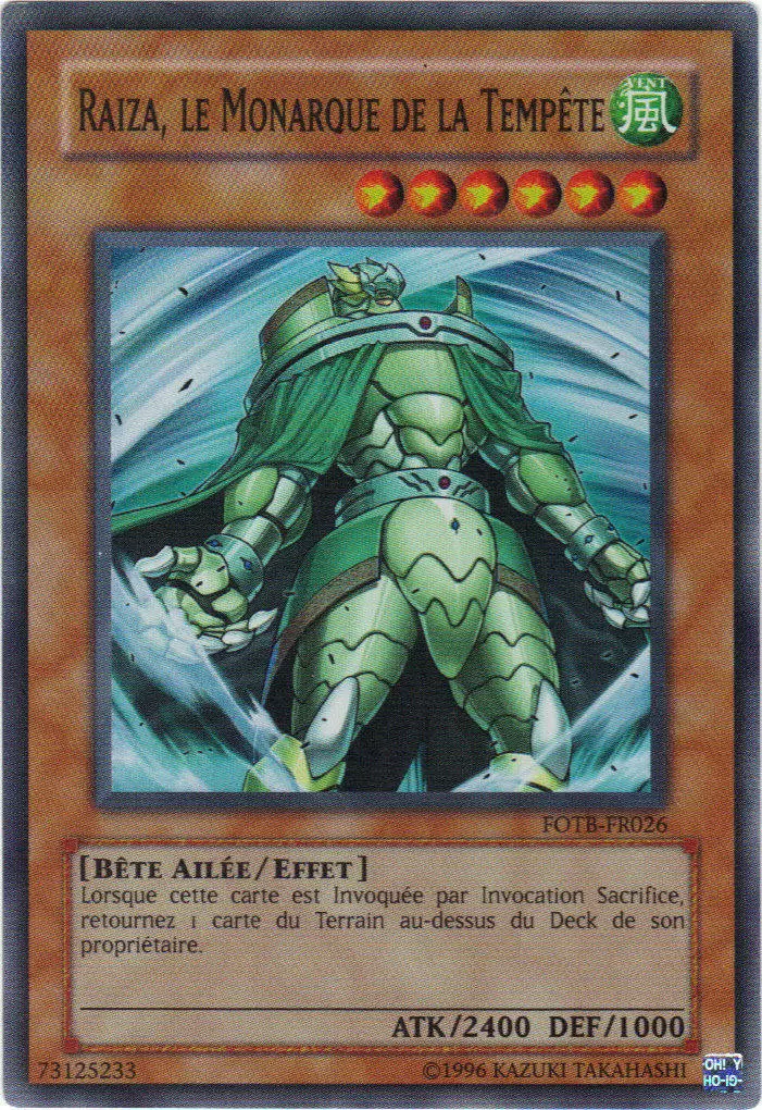 Force du Destructeur FOTB - Raiza, le Monarque de la Tempête