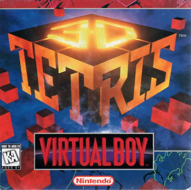 Virtual Boy Nintendo - 3-D Tetris