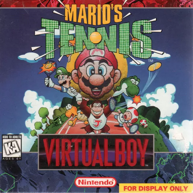 Virtual Boy Nintendo - Mario\'s Tennis