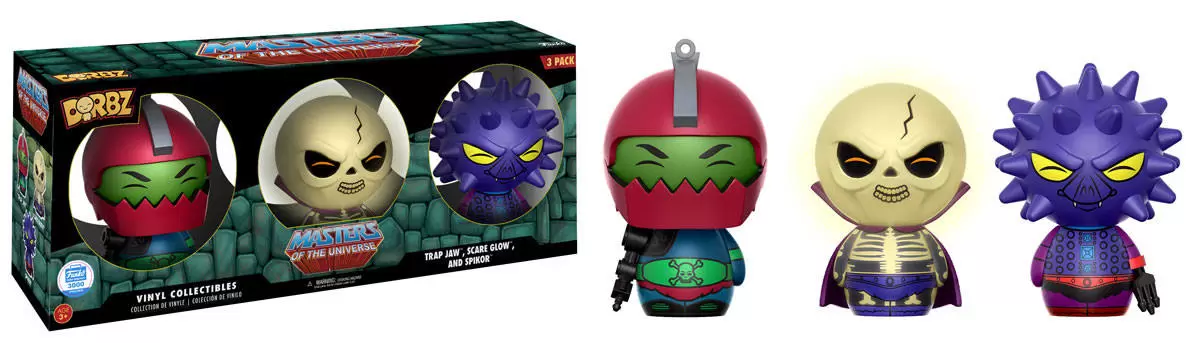 Dorbz - Masters Of The Universe - Trap Jaw, Scare Glow And Spikor 3 Pack