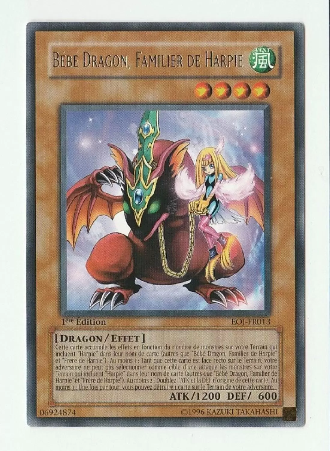 Ennemi du Bien EOJ - Bébé Dragon, Familier de Harpie