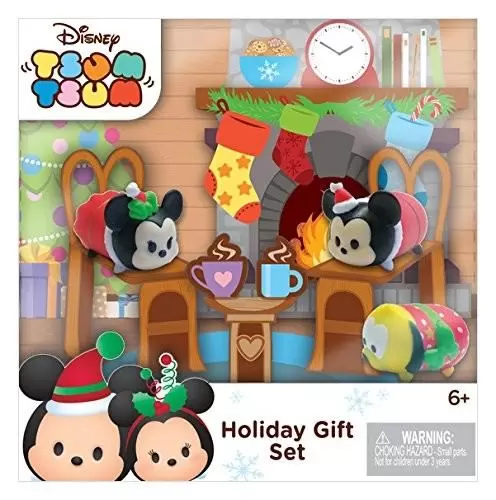 Tsum Tsum Jakks Pacific Exclusive And Sets - Holiday Mickey & Minnie Gift Set Playset