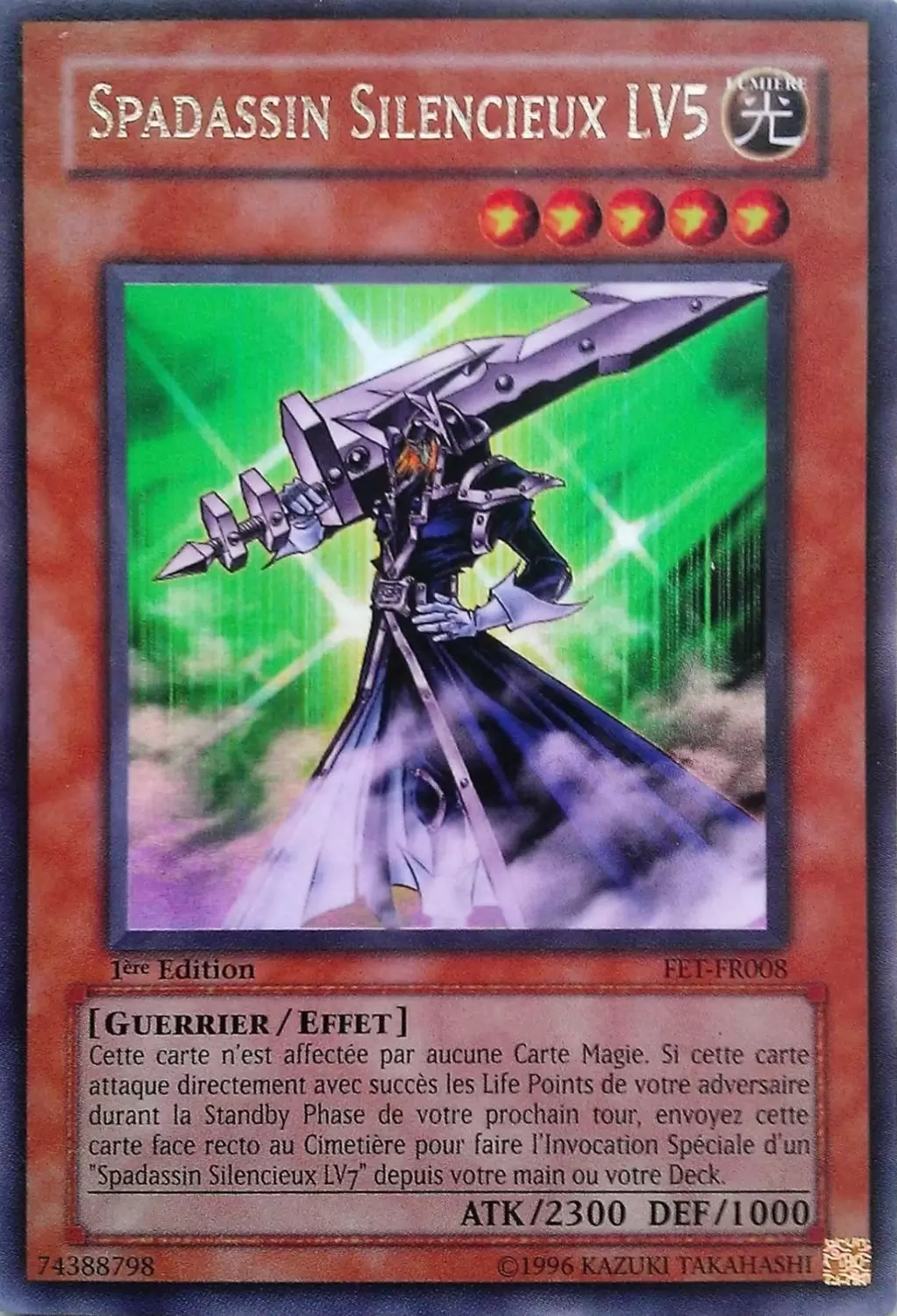 Eternité Brûlante FET - Spadassin Silencieux LV5