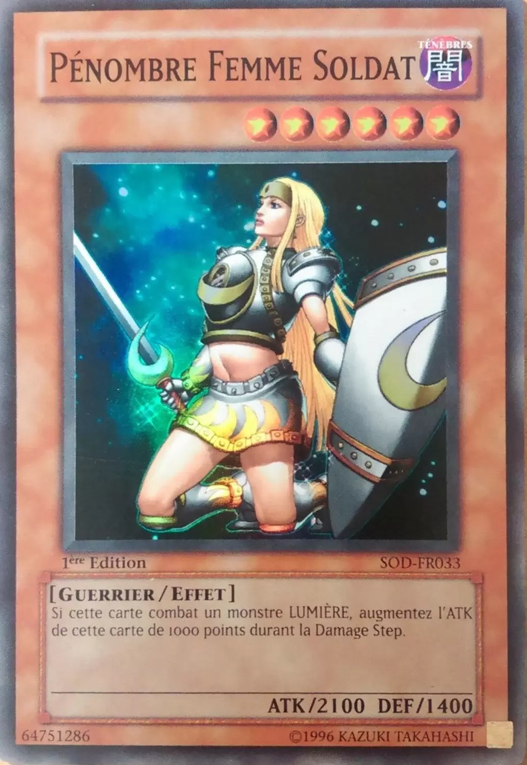 L\'Âme du Duelliste SOD - Pénombre Femme Soldat