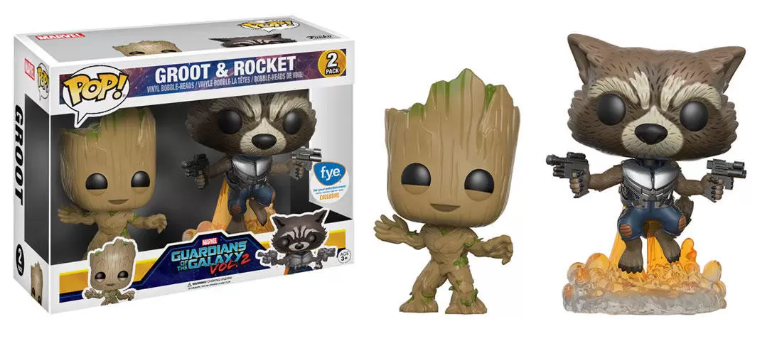 POP! MARVEL - Groot And Rocket 2 Pack