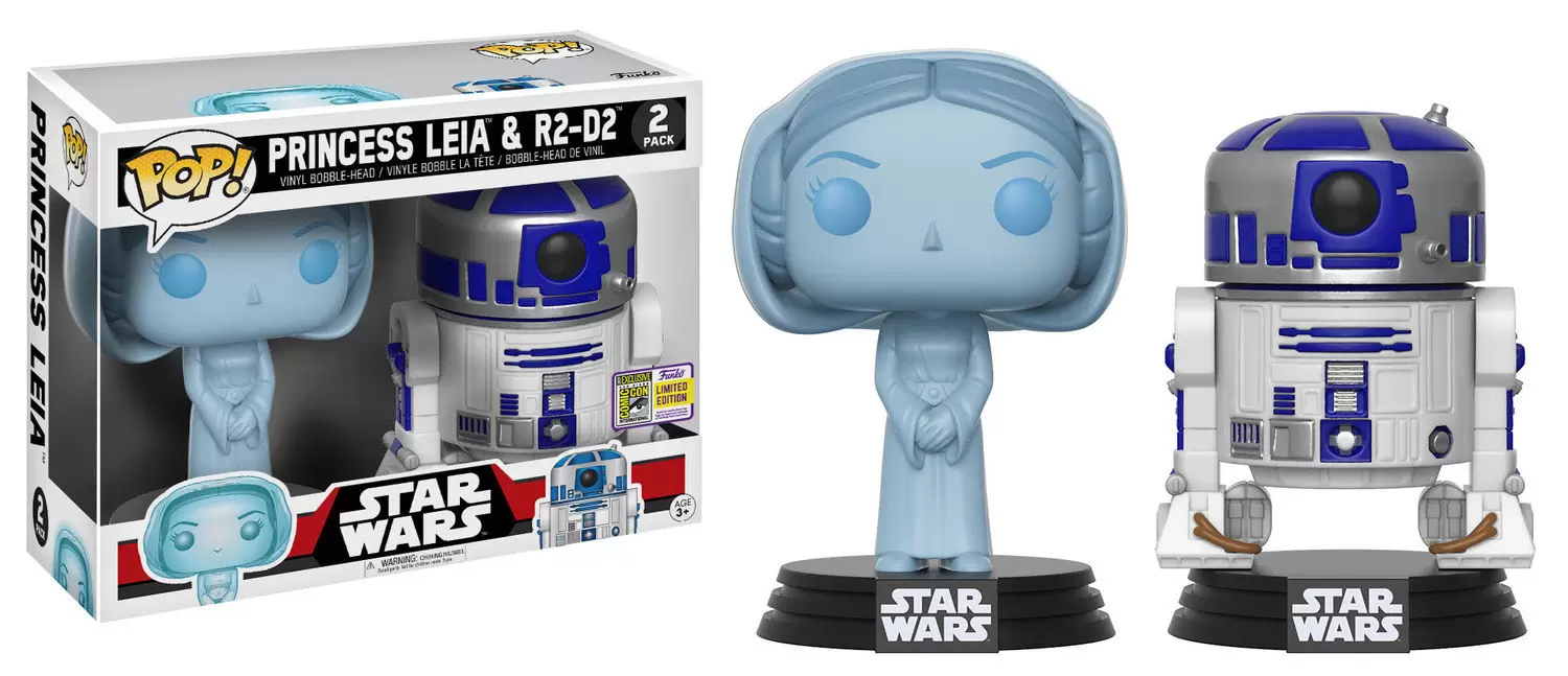 POP! Star Wars - Princess Leia And R2-D2 2 Pack