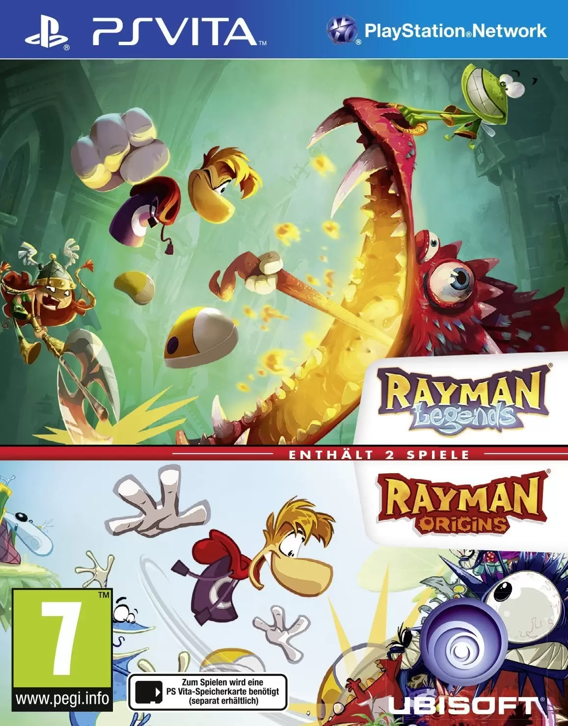 Jeux PS VITA - Rayman Legends + Rayman Origins