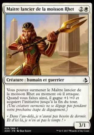 Amonkhet - Maître lancier de la moisson Rhet