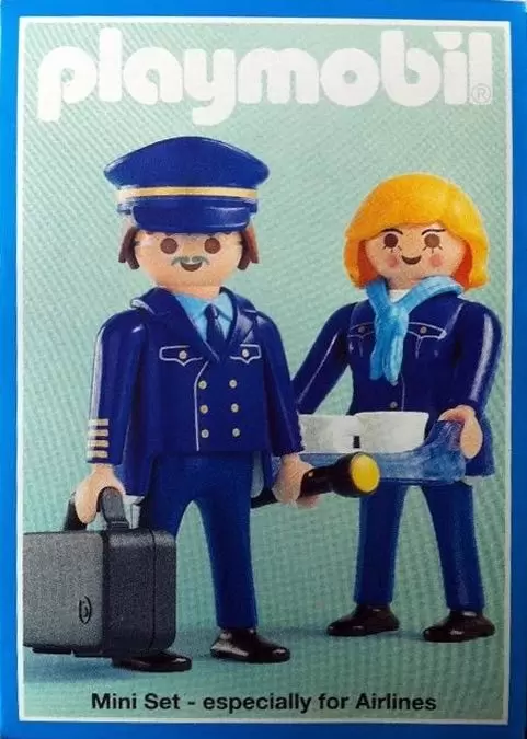 Playmobil Aéroport & Avions - Lufthansa Pilot & stewardess