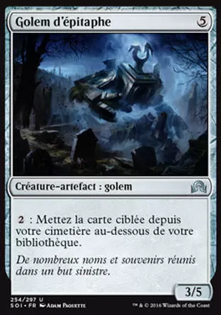 Ténèbres sur Innistrad - Golem d\'épitaphe