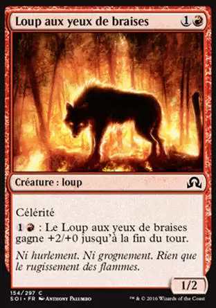 Ténèbres sur Innistrad - Loup aux yeux de braises