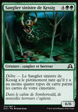 Ténèbres sur Innistrad - Sanglier sinistre de Kessig