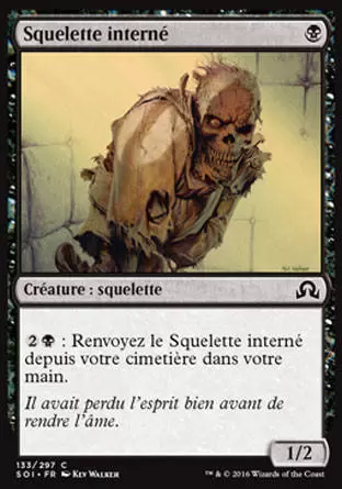 Ténèbres sur Innistrad - Squelette interné