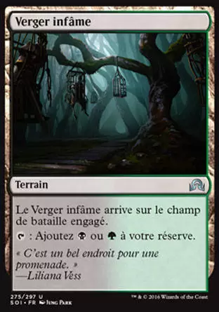 Ténèbres sur Innistrad - Verger infâme