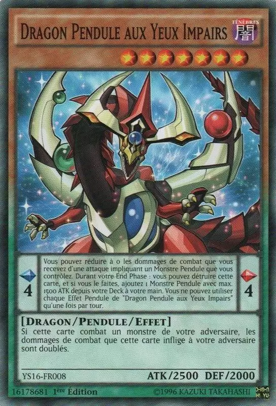 Deck de Démarrage Yuya YS16 - Dragon Pendule aux Yeux Impairs