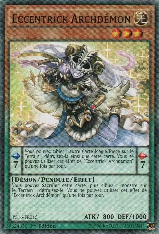 Deck de Démarrage Yuya YS16 - Eccentrick Archdémon