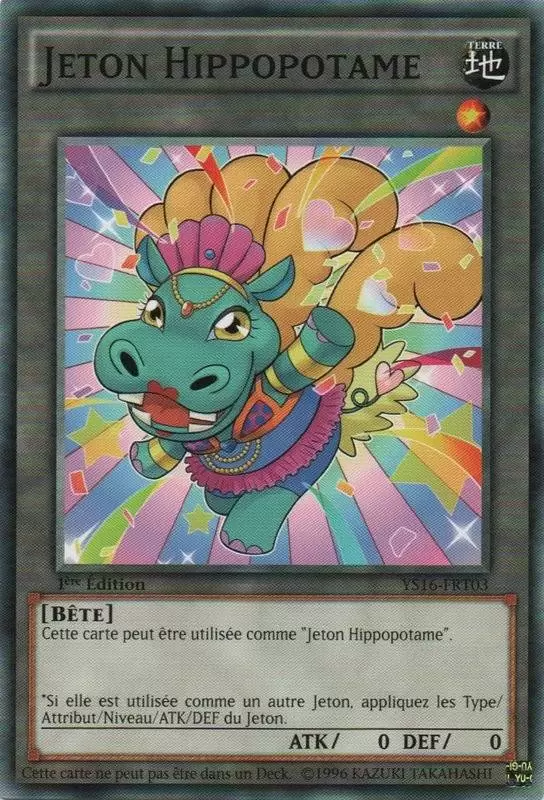 Deck de Démarrage Yuya YS16 - Jeton Hippopotame Bleu