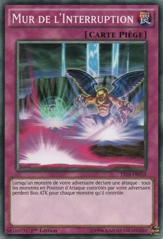 Deck de Démarrage Yuya YS16 - Mur de l\'Interruption