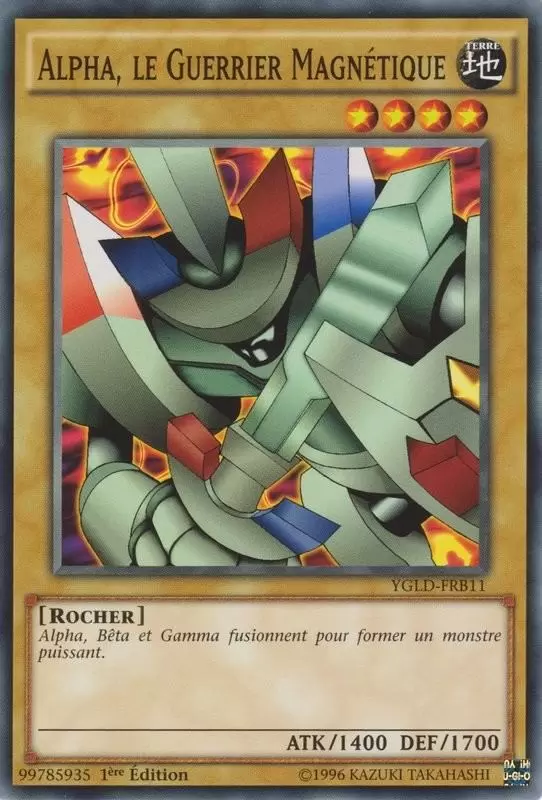 Decks Légendaires de Yugi YGLD - Alpha, le Guerrier Magnétique