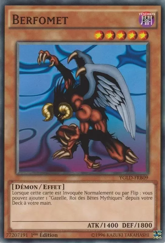 Decks Légendaires de Yugi YGLD - Berfomet