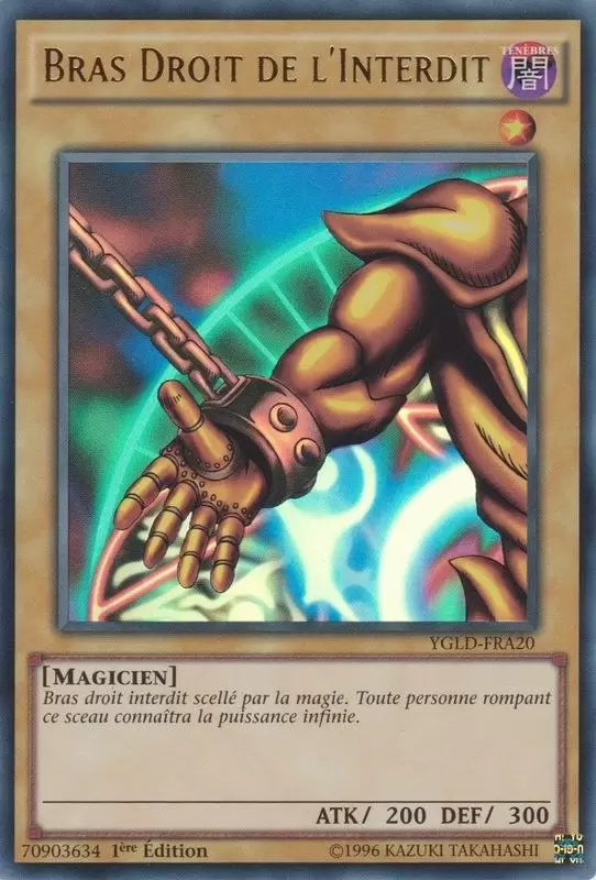 Decks Légendaires de Yugi YGLD - Bras Droit de l\'Interdit