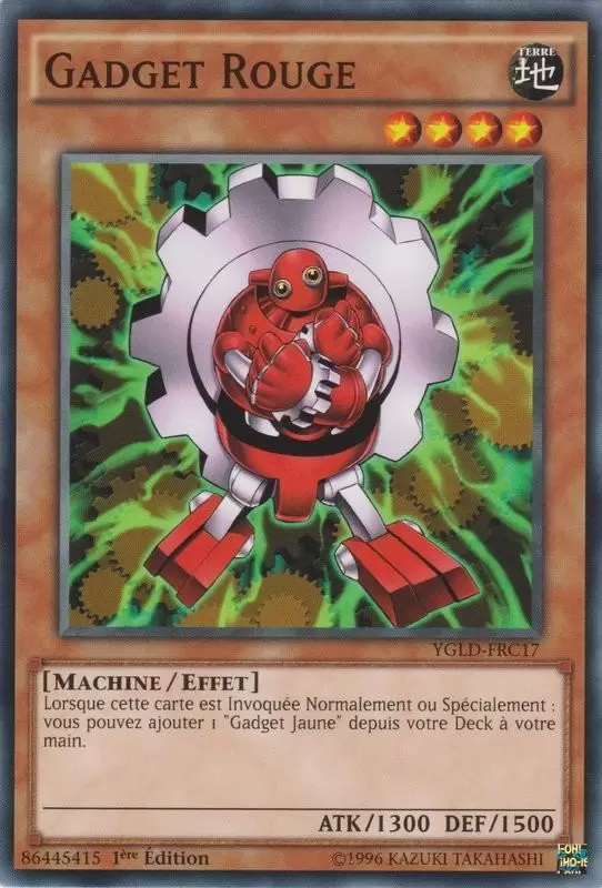 Decks Légendaires de Yugi YGLD - Gadget Rouge