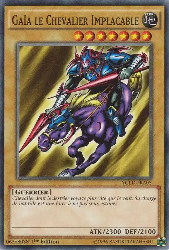 Decks Légendaires de Yugi YGLD - Gaïa le Chevalier Implacable