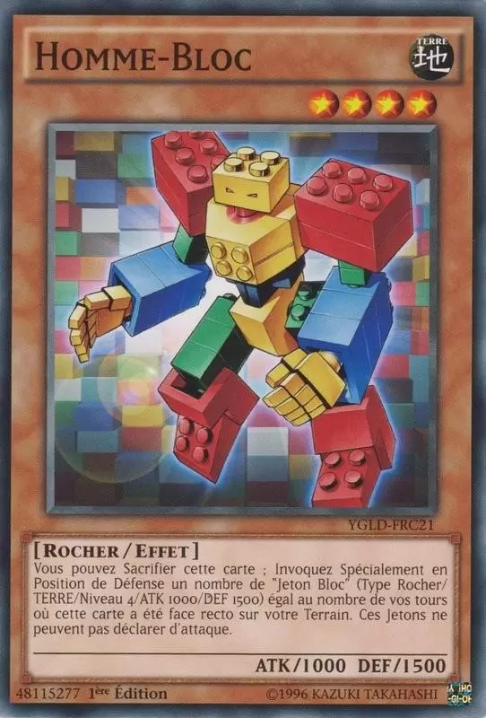 Decks Légendaires de Yugi YGLD - Homme-Bloc