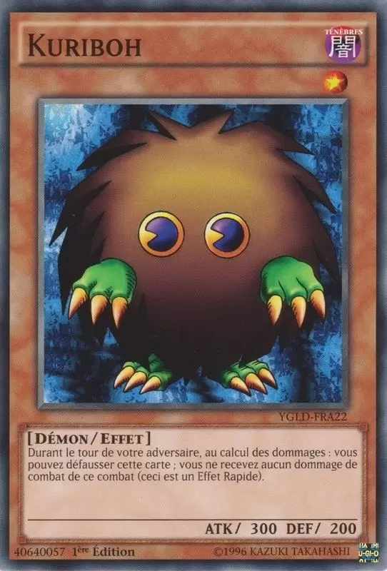 Decks Légendaires de Yugi YGLD - Kuriboh
