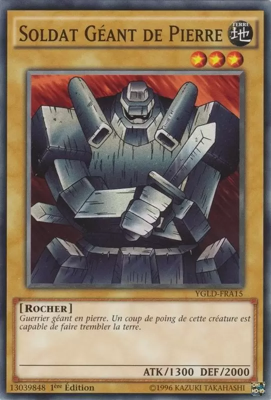 Decks Légendaires de Yugi YGLD - Soldat Géant de Pierre