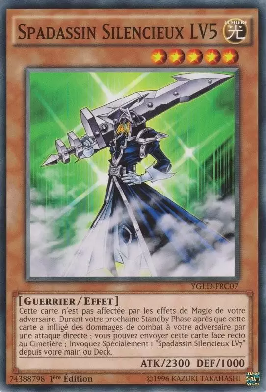 Decks Légendaires de Yugi YGLD - Spadassin Silencieux LV5
